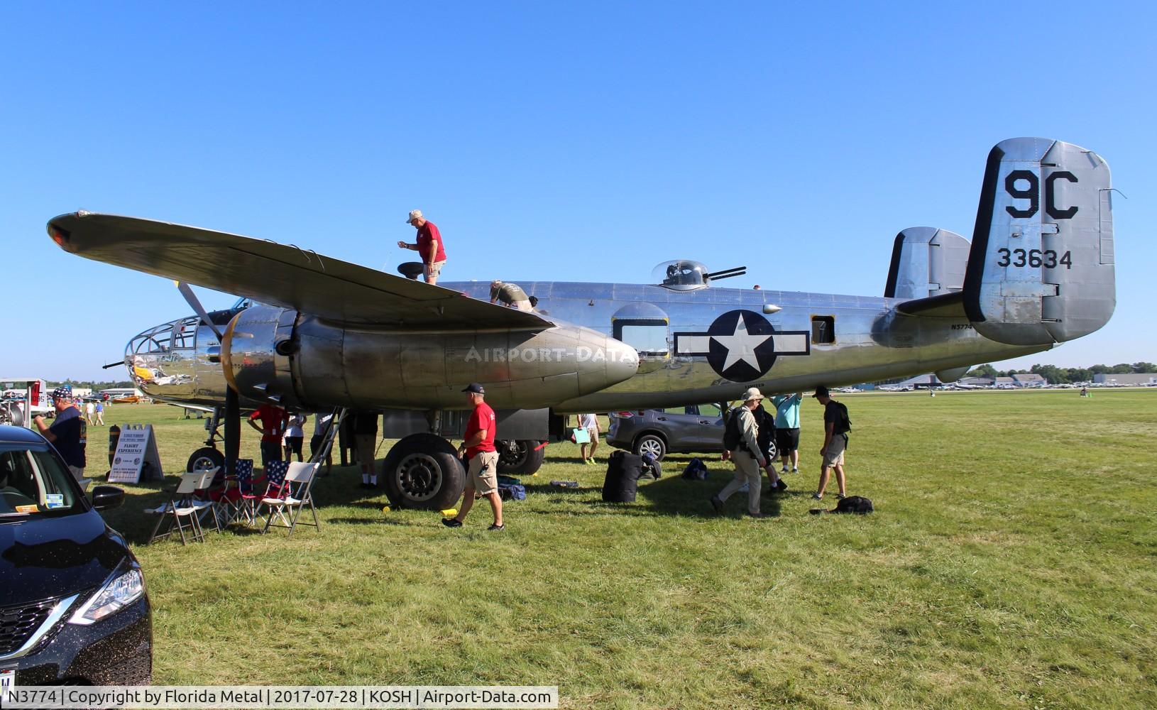 N3774, 1943 North American B-25D Mitchell C/N 100-23960, Yankee Warrior