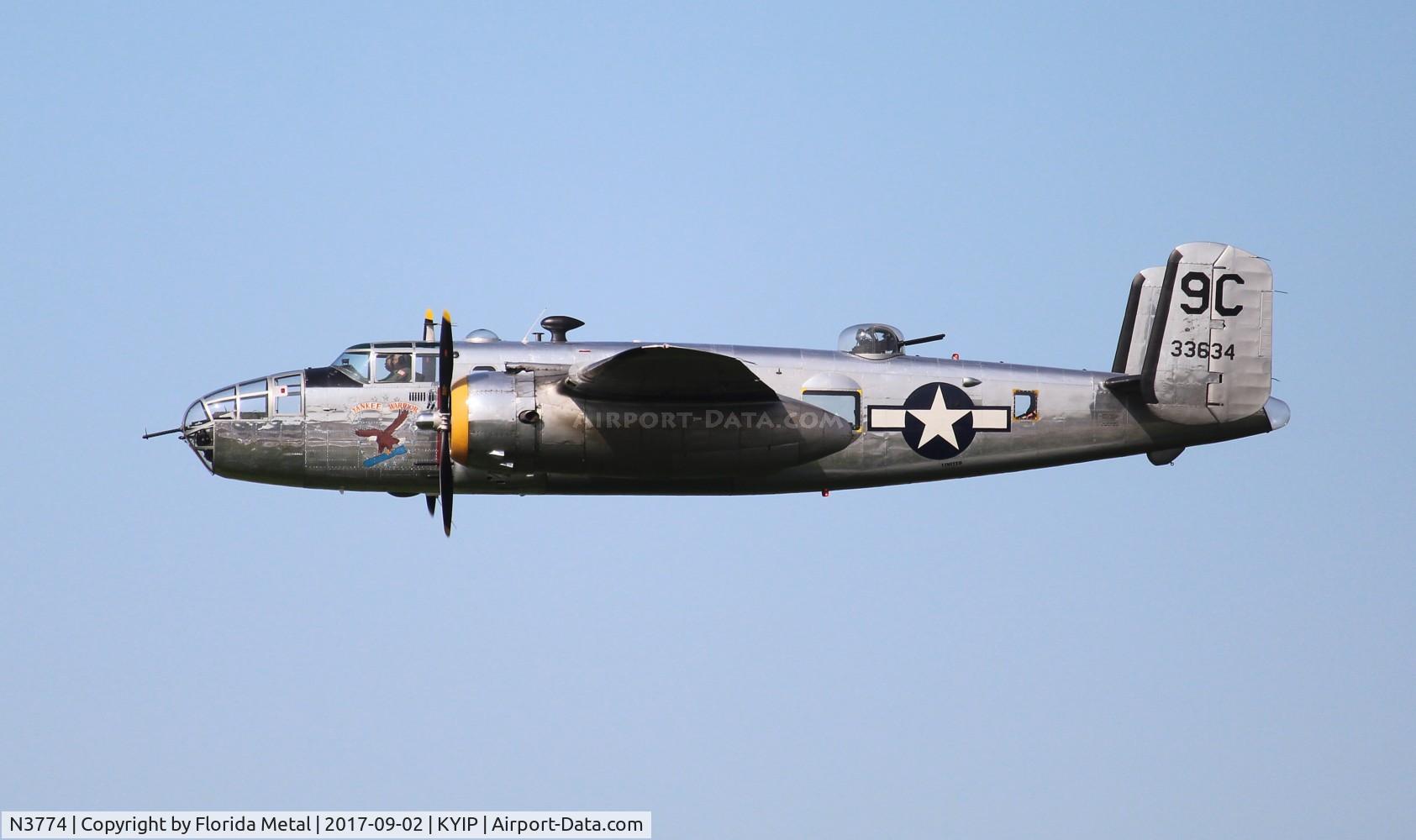 N3774, 1943 North American B-25D Mitchell C/N 100-23960, Yankee Warrior