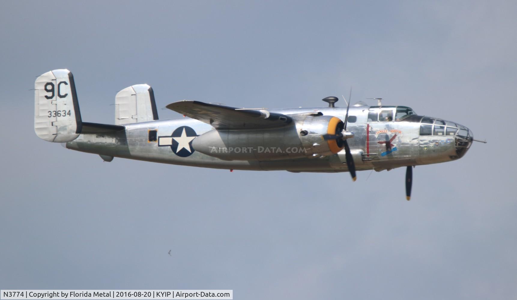 N3774, 1943 North American B-25D Mitchell C/N 100-23960, Yankee Warrior