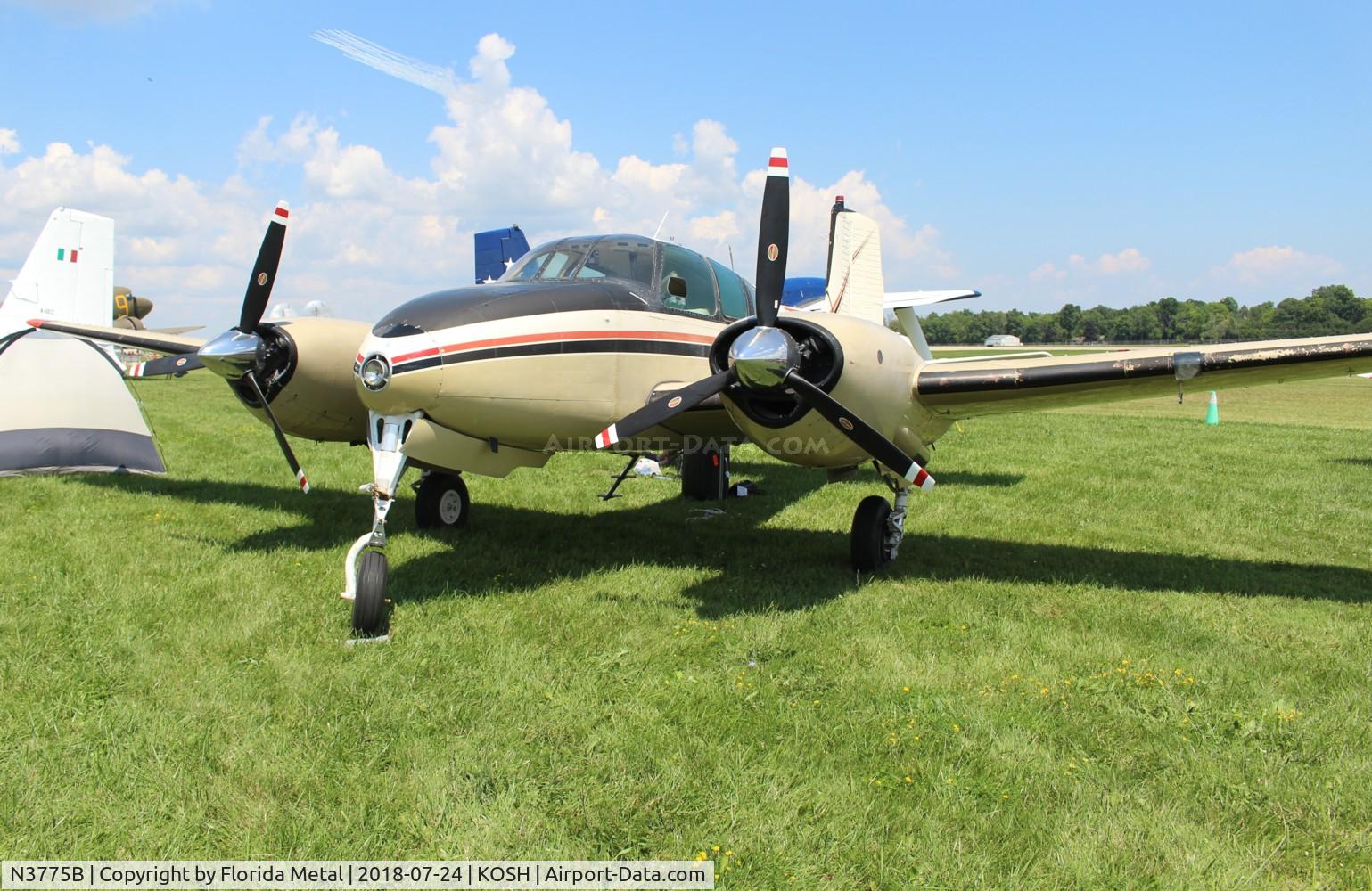 N3775B, 1955 Beech C-50 Twin Bonanza C/N CH-187, Beech C50