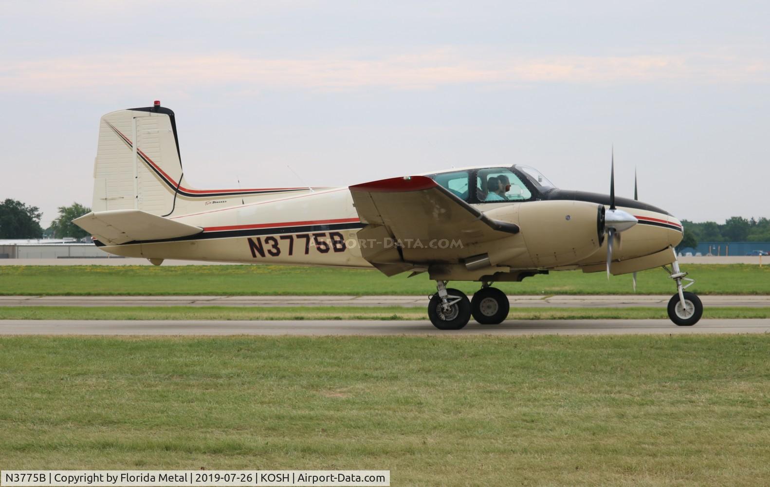 N3775B, 1955 Beech C-50 Twin Bonanza C/N CH-187, Beech C50
