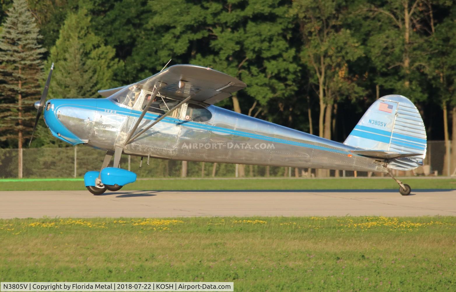 N3805V, 1948 Cessna 170 C/N 18663, Cessna 170