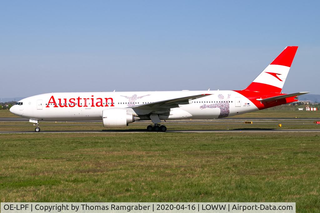 OE-LPF, 2001 Boeing 777-2Q8/ER C/N 28692, Austrian Airlines Boeing 777-200