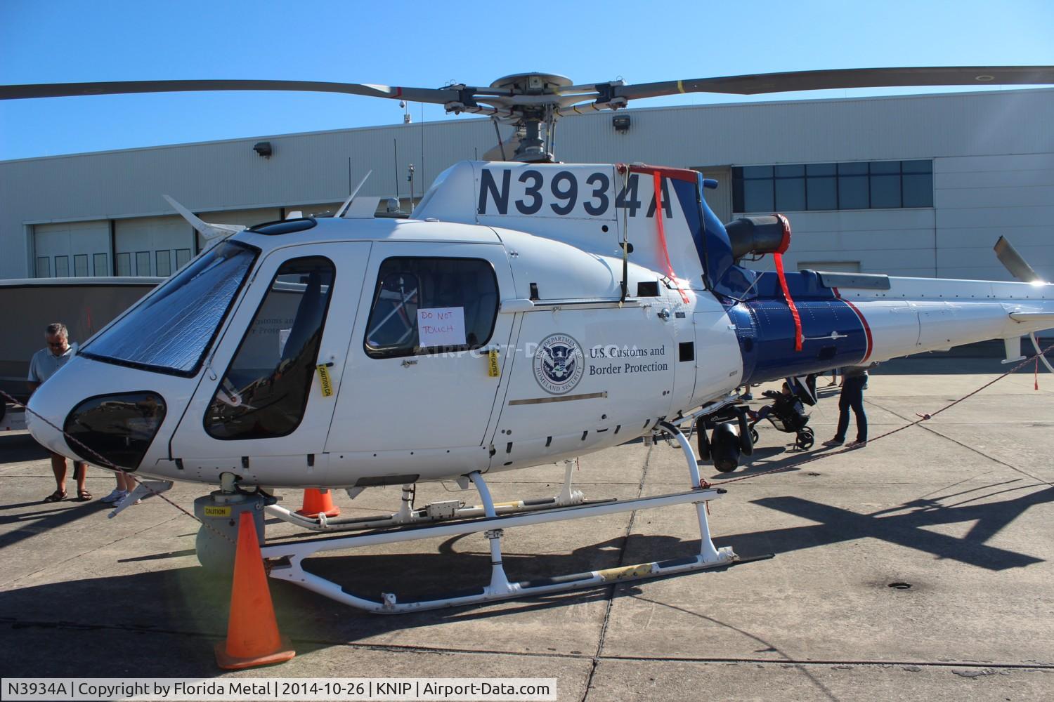 N3934A, Aerospatiale AS-350B-3 Ecureuil C/N 4713, DHS AS-350