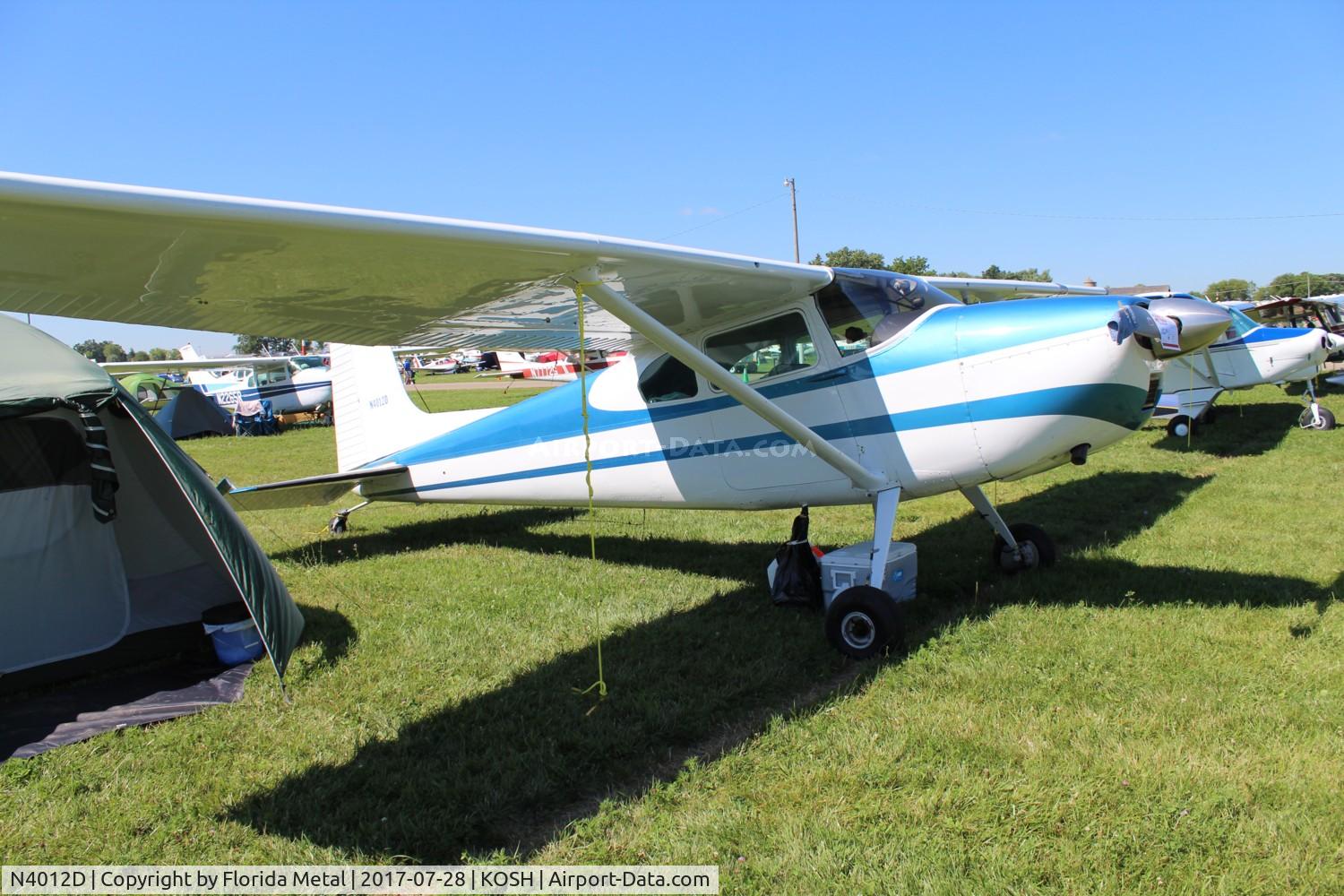 N4012D, 1957 Cessna 182A Skylane C/N 34712, Cessna 182A - had to look this up, but this might be the first tail dragger Cessna 182 I have seen but apparently there was a conversion for it