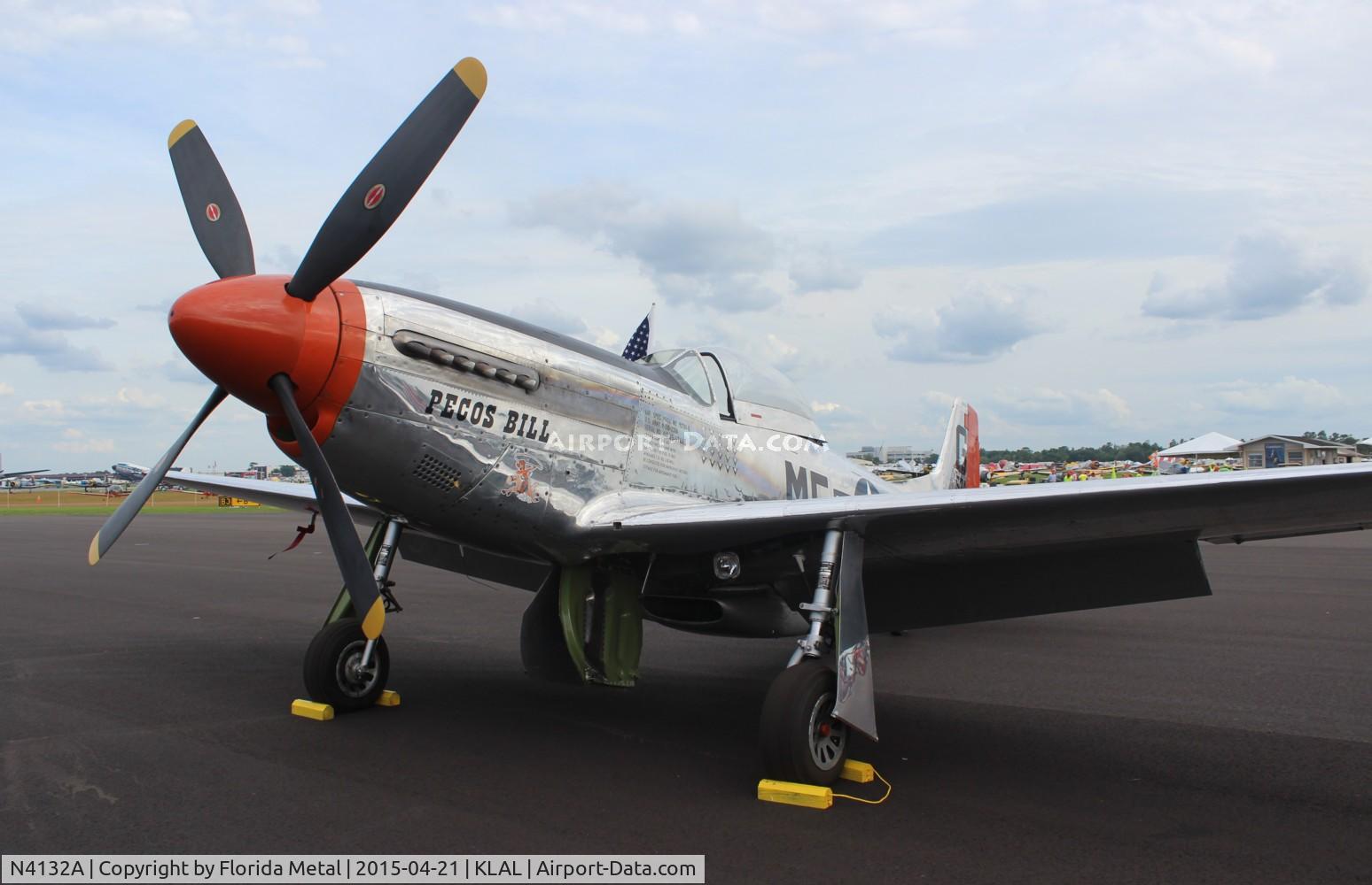 N4132A, 1944 North American P-51D Mustang C/N 122-40985, Pecos Bill
