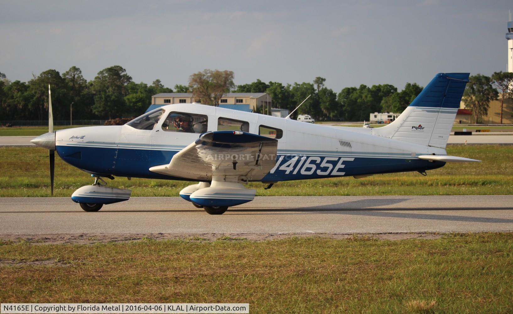 N4165E, 1999 Piper PA-28-181 Archer III C/N 2843291, PA-28-181