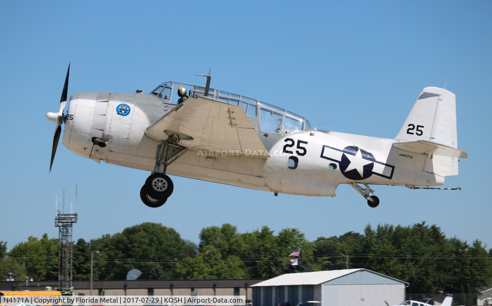 N4171A, 1945 Grumman TBM-3E Avenger C/N 4426 (Bu91521), TBM-3E