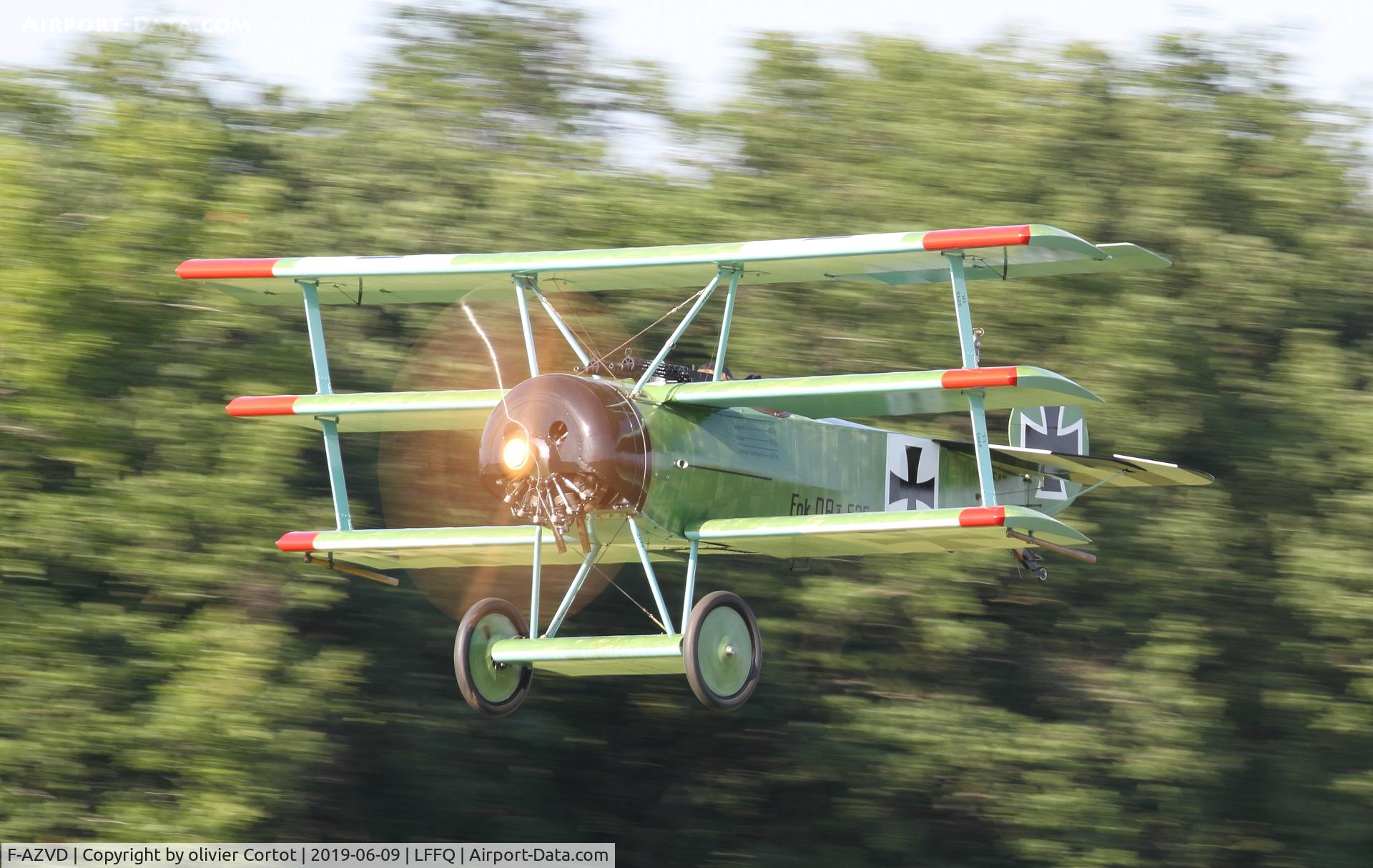 F-AZVD, Fokker Dr-1 Replica C/N 01-CP, 2019 airshow