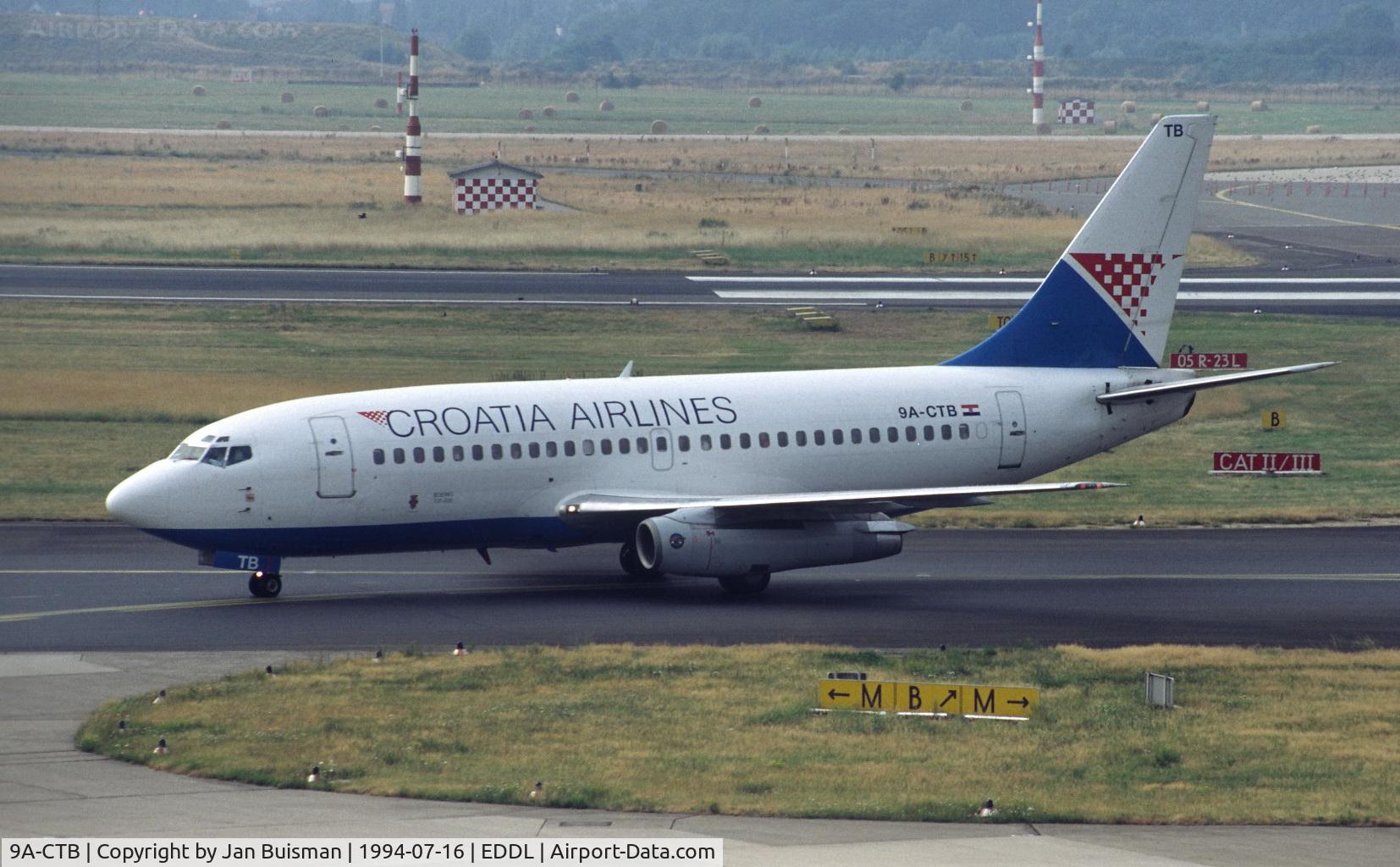 9A-CTB, 1980 Boeing 737-230 C/N 22116, Croatia Airlines