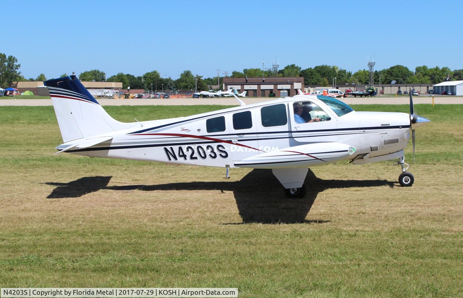 N4203S, 1976 Beech A36 Bonanza 36 C/N E-958, Beech A36