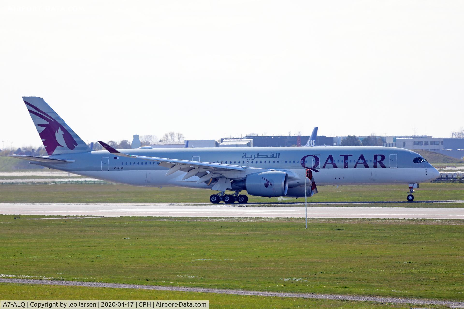 A7-ALQ, 2017 Airbus A350-941 C/N 076, Copenhagen 17.4.2020
