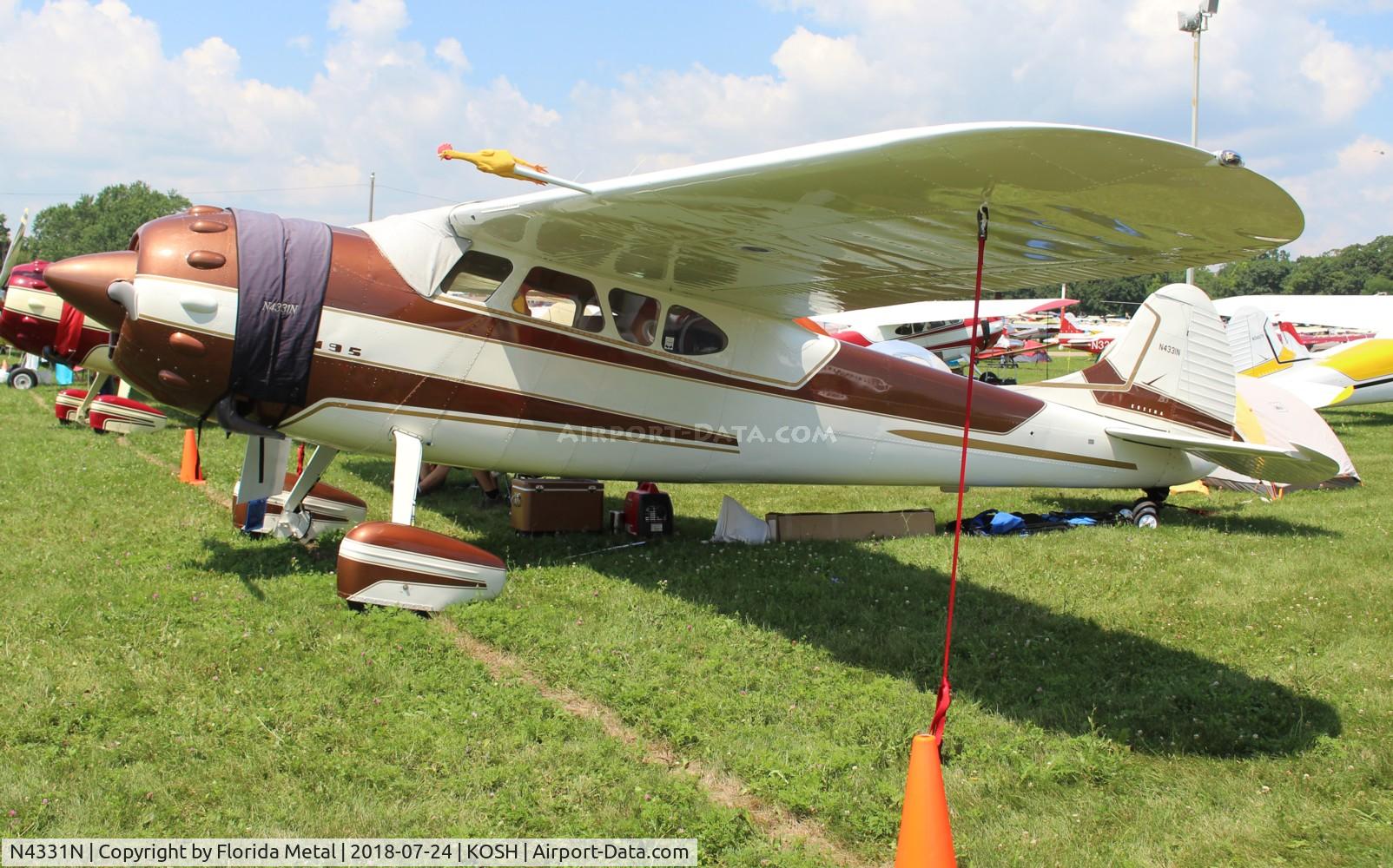 N4331N, 1947 Cessna 195 C/N 7078, Cessna 195