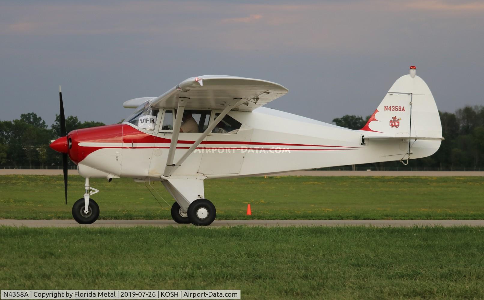 N4358A, 1956 Piper PA-22-150 Caribbean C/N 22-3714, PA-22