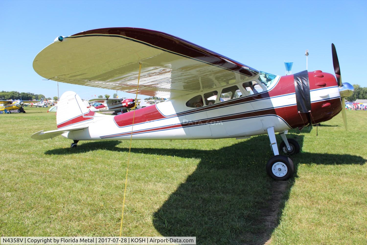 N4358V, 1948 Cessna 195 C/N 7274, Cessna 195