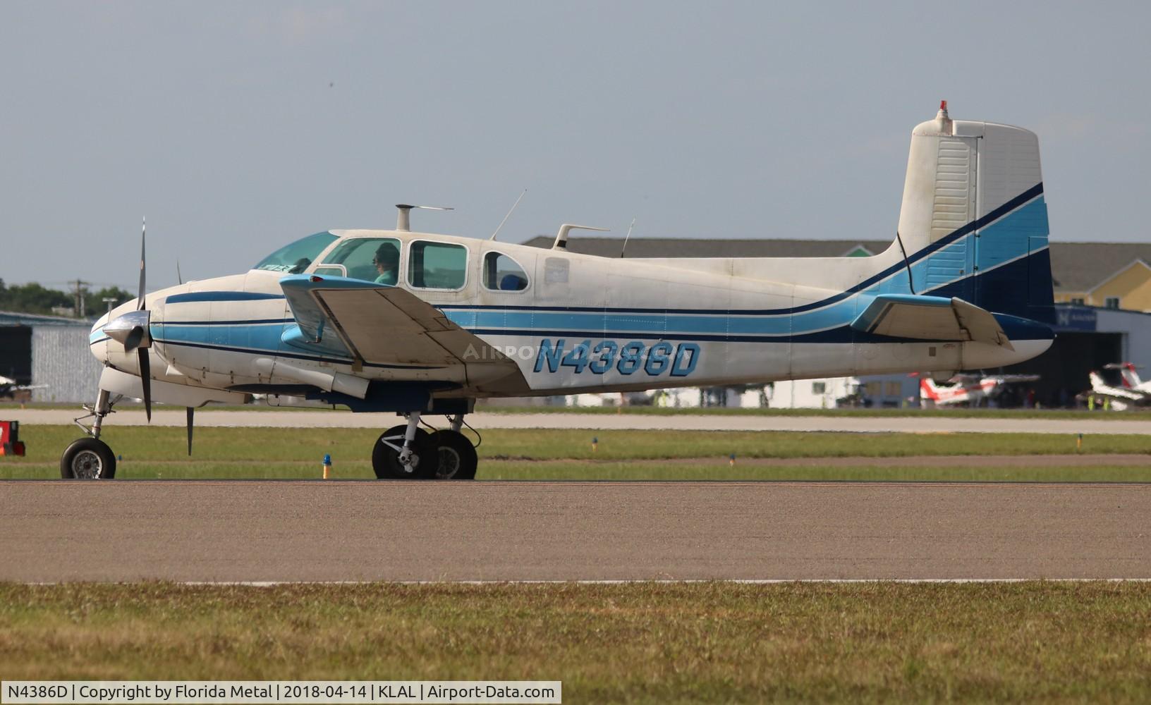 N4386D, 1957 Beech E50 Twin Bonanza C/N EH-31, Beech E50