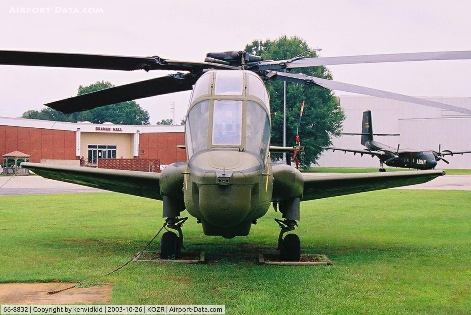 66-8832, 1968 Lockheed AH-56A-LO Cheyenne C/N 1007, At the Fort Rucker Museum.