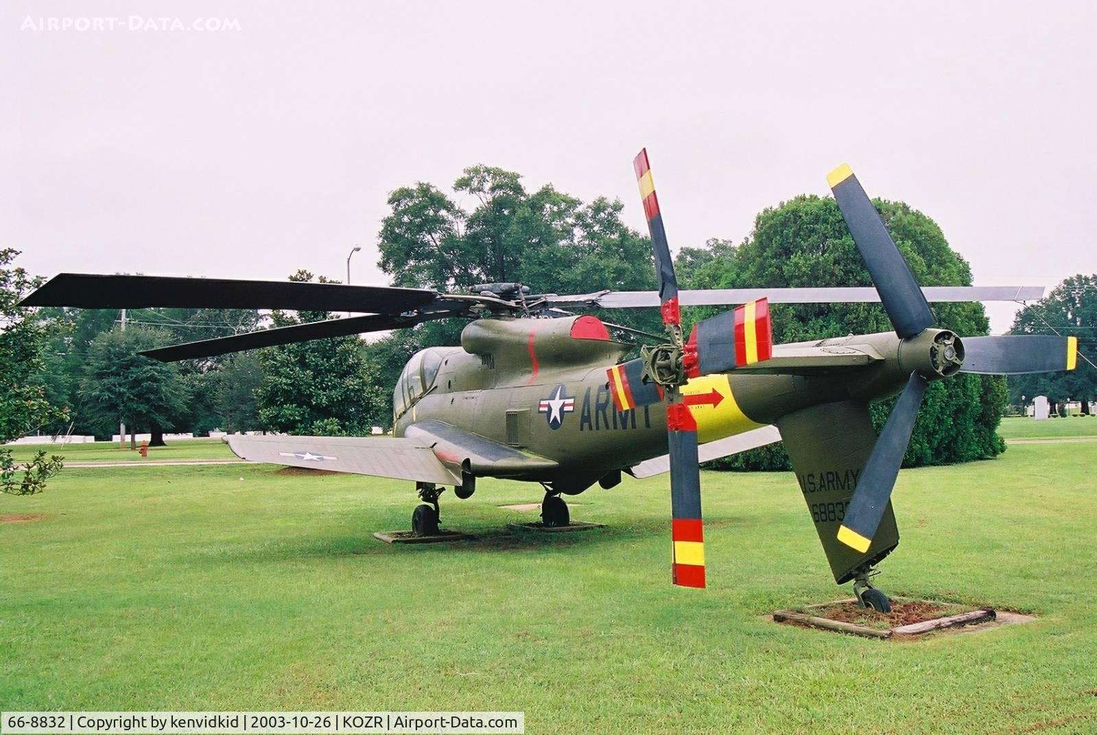66-8832, 1968 Lockheed AH-56A-LO Cheyenne C/N 1007, At the Fort Rucker Museum.
