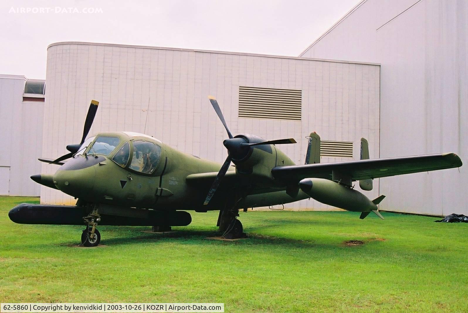 62-5860, 1962 Grumman OV-1B Mohawk C/N 19B, At the Fort Rucker Museum.