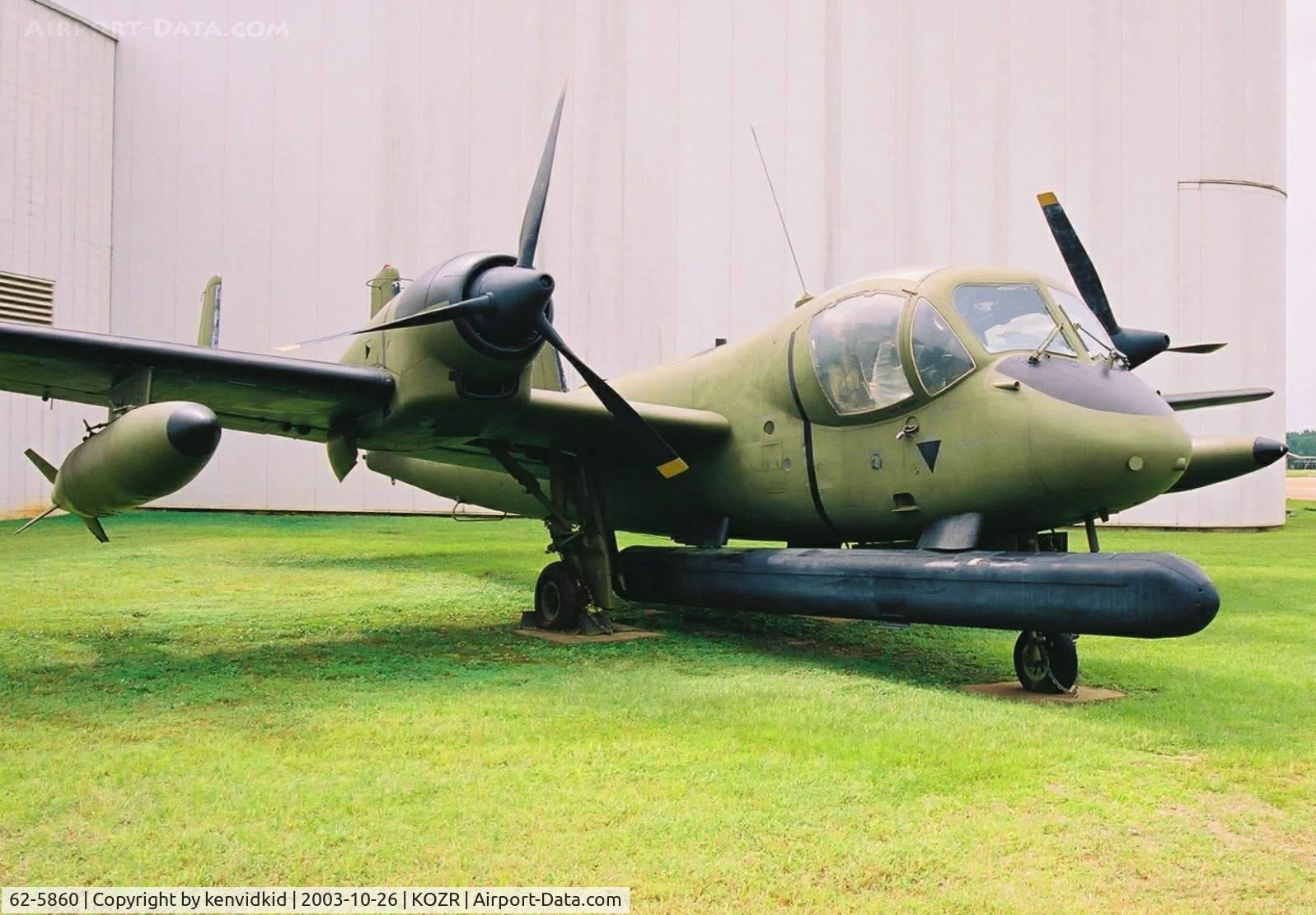 62-5860, 1962 Grumman OV-1B Mohawk C/N 19B, At the Fort Rucker Museum.