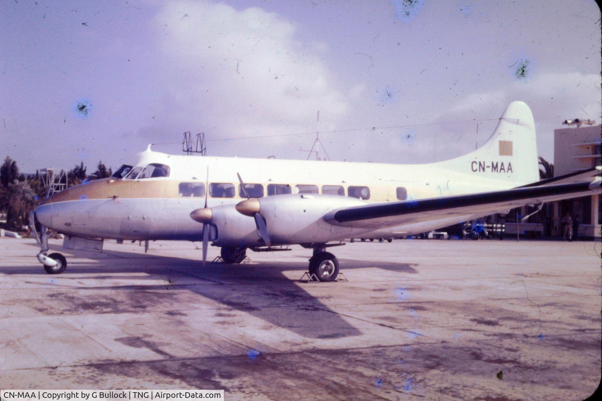 CN-MAA, 1957 De Havilland DH-114 Heron 2D C/N 14112, Believed to be the King's aircraft at Tangier.