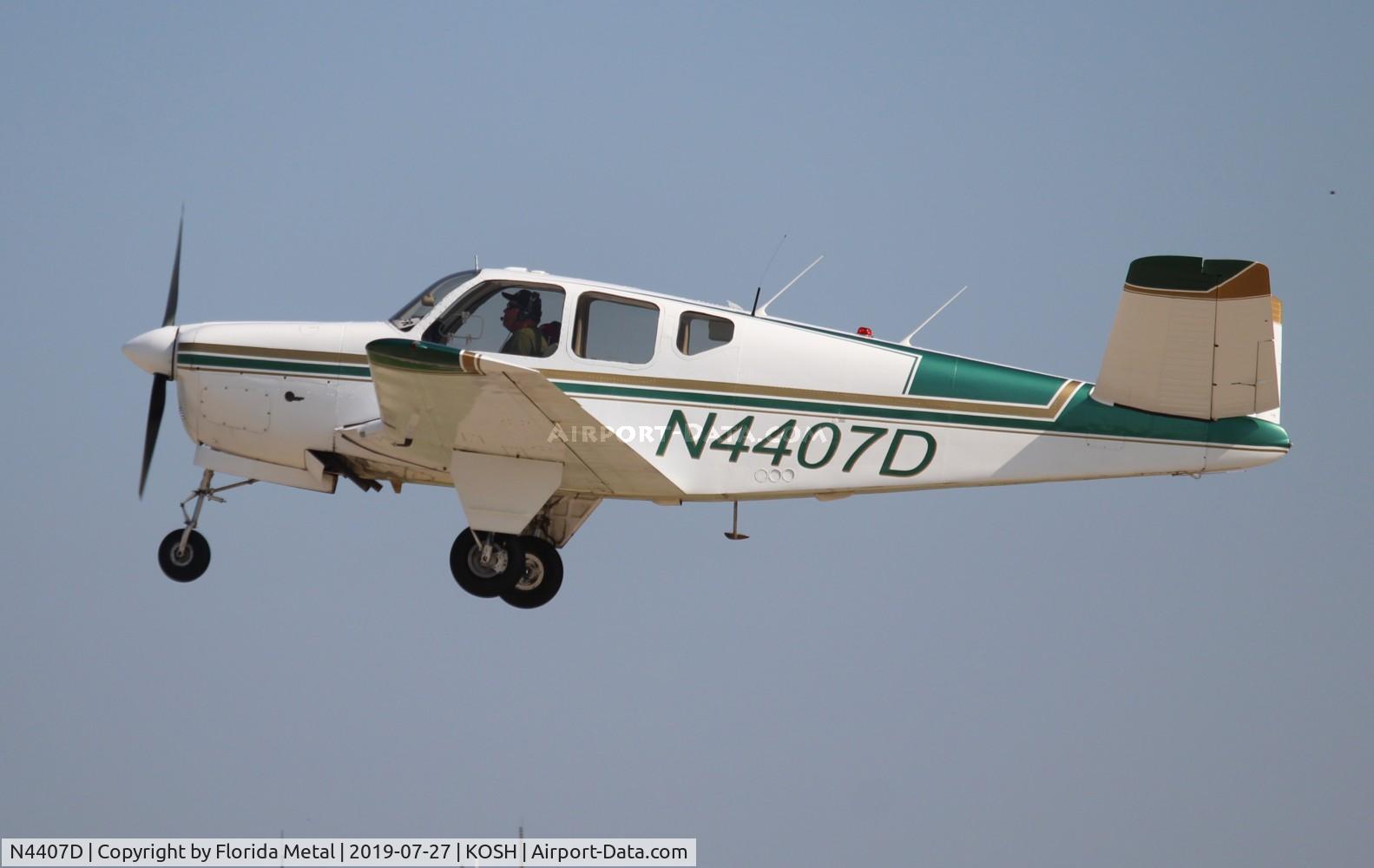 N4407D, 1956 Beech G35 Bonanza C/N D-4537, Bonanza 35