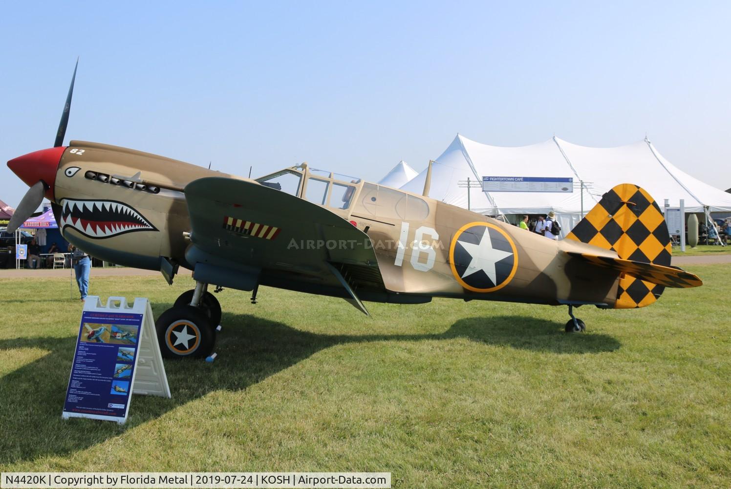 N4420K, Curtiss P-40E Warhawk C/N AK75315134, P-40E