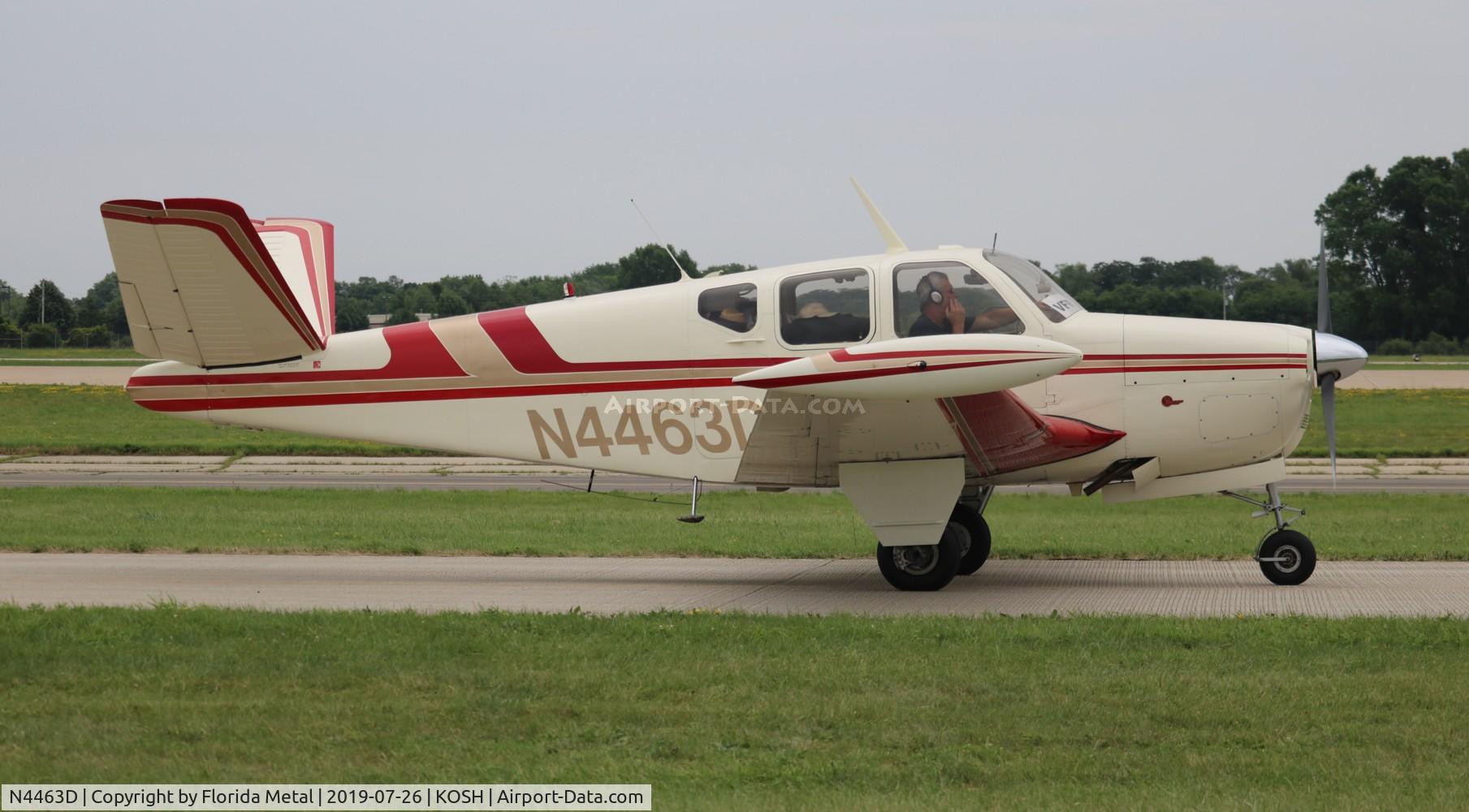 N4463D, 1956 Beech G35 Bonanza C/N D-4645, Bonanza 35