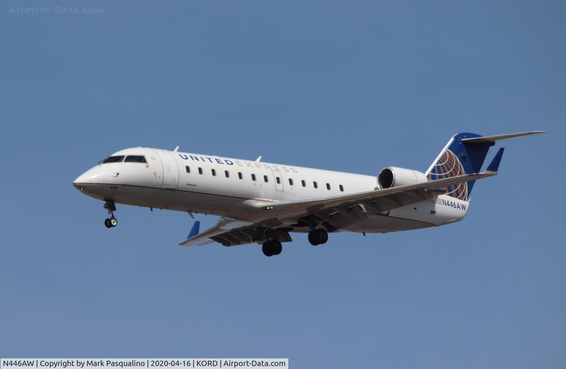 N446AW, 2003 Canadair CRJ-200LR (CL-600-2B19) C/N 7806, CL-600-2B19