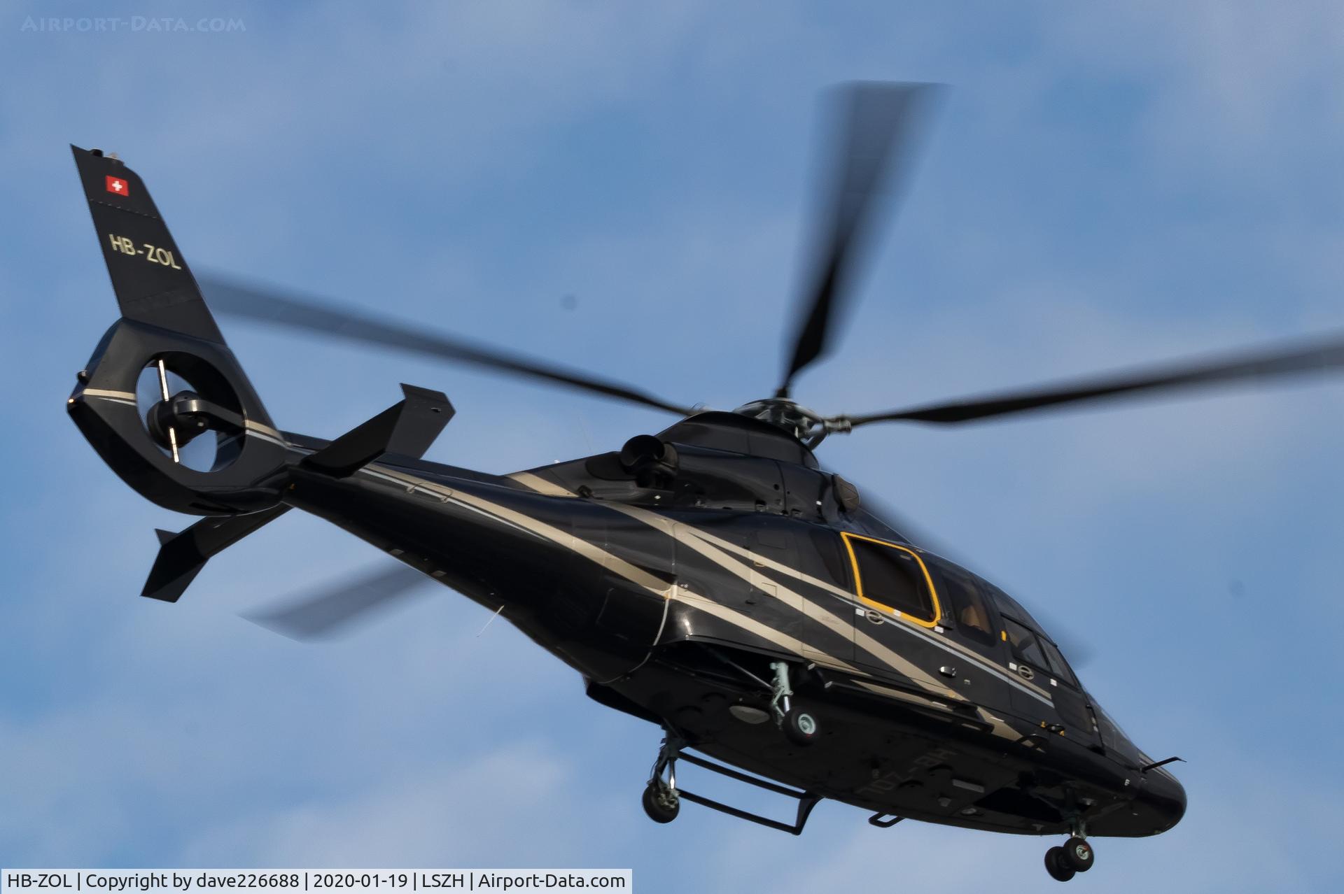 HB-ZOL, 2007 Eurocopter EC-155B-1 C/N 6791, Heli link EC 155 inbound to ZRH as another WEF week starts
