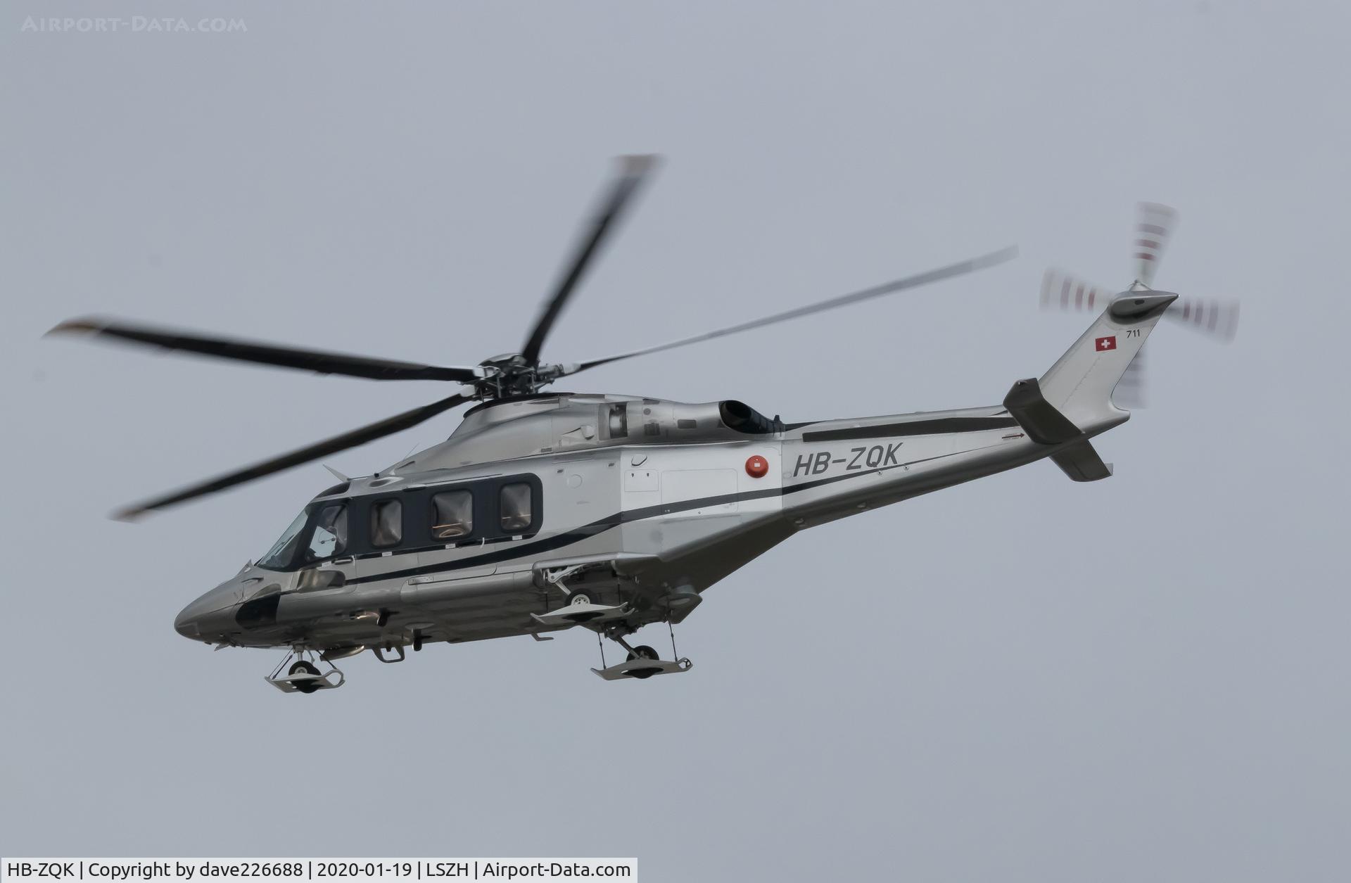 HB-ZQK, 2015 AgustaWestland AW-139 C/N 31711, Swiss Jets AW 139 heading out of ZRH as another WEF week stars