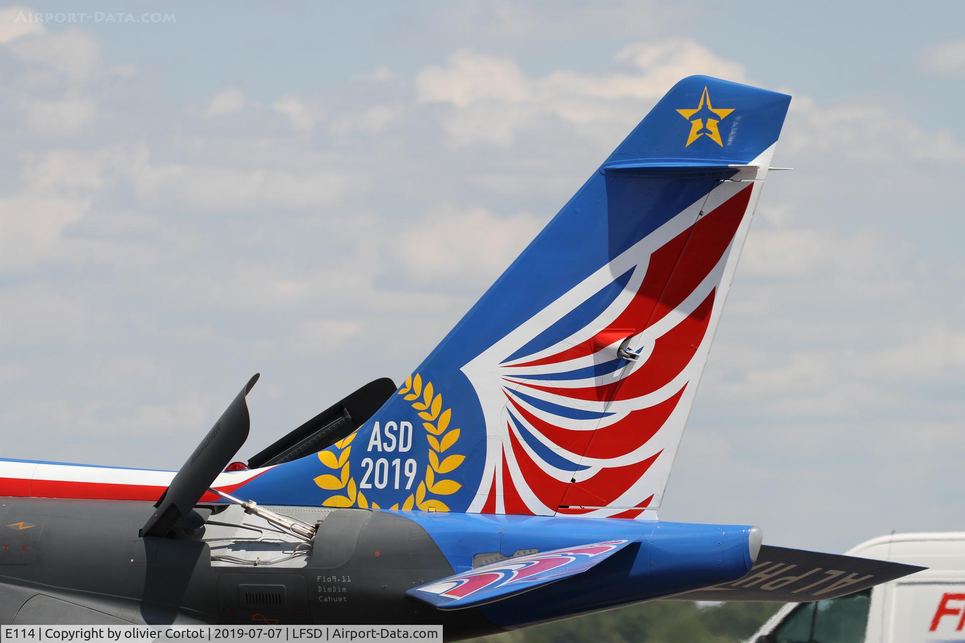 E114, Dassault-Dornier Alpha Jet E C/N E114, closer view of the tail