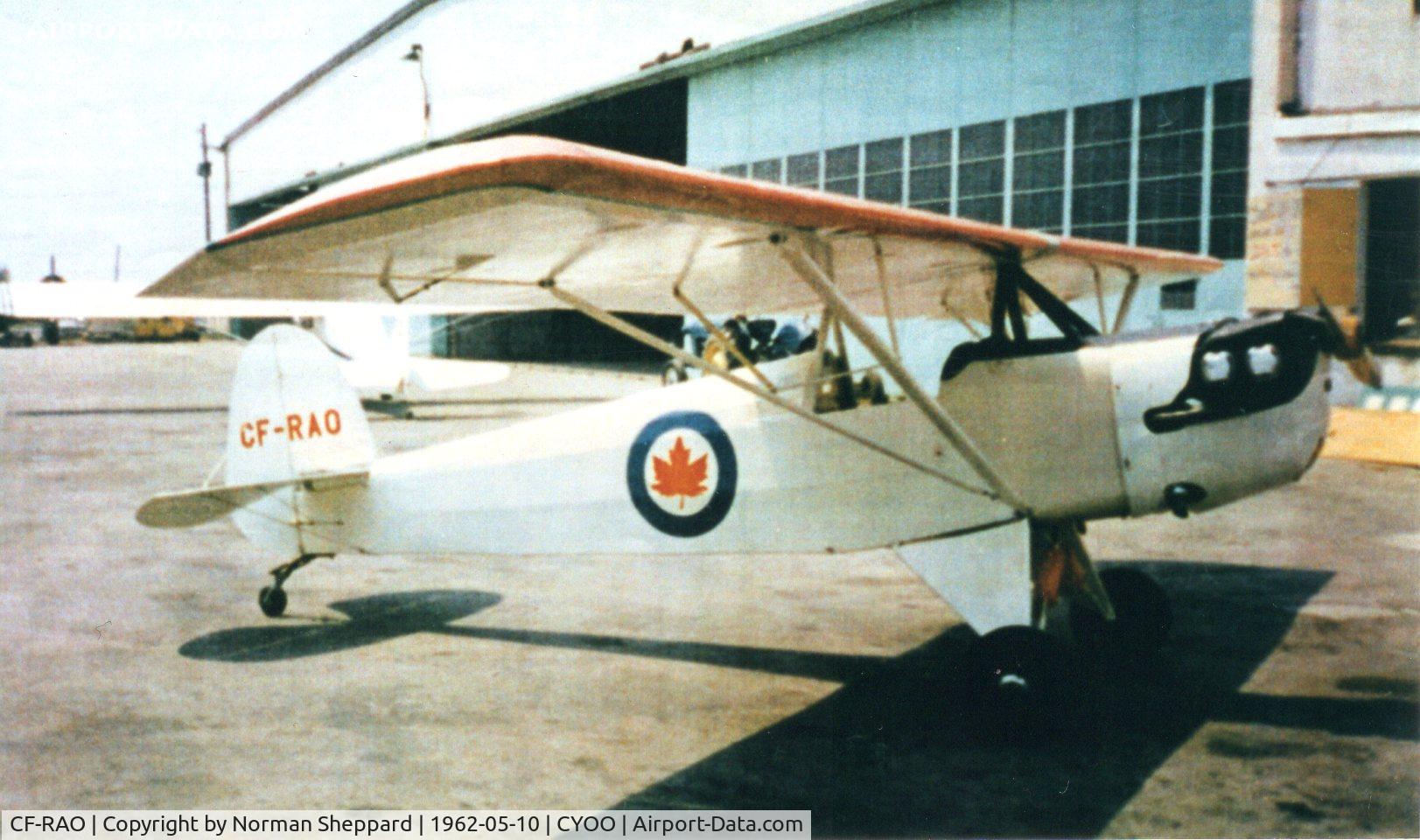 CF-RAO, 1959 Corben Baby Ace C/N 001, Picture taken in 1962 at Oshawa Airport after sale to Jack Charlton.