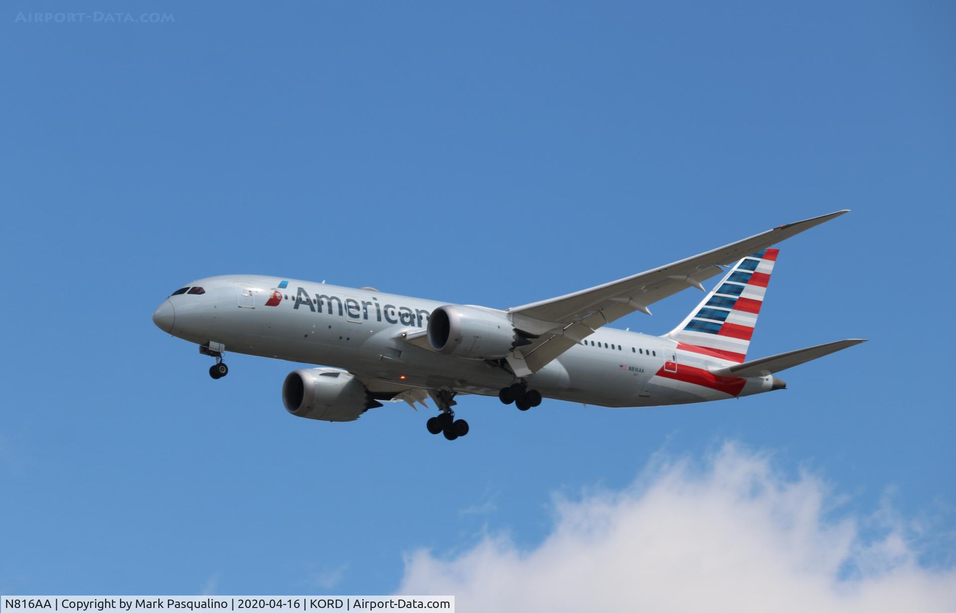 N816AA, 2016 Boeing 787-8 Dreamliner Dreamliner C/N 40634, Boeing 787-8