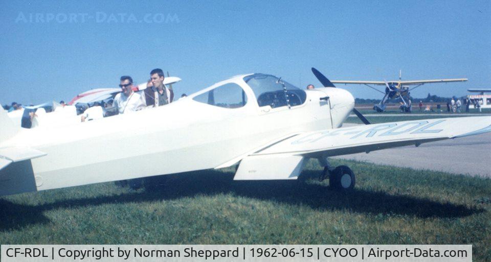 CF-RDL, 1961 Piel CP-30 Emeraude C/N 001, Picture taken at Oshawa Airport in 1962.