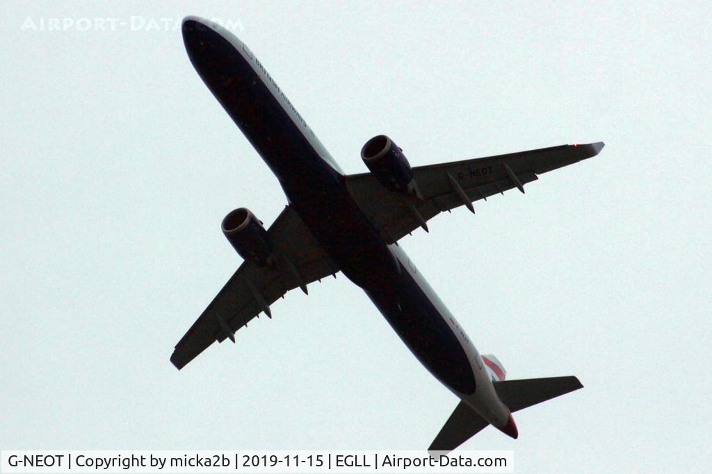 G-NEOT, 2019 Airbus A321-251NX C/N 8718, Take off