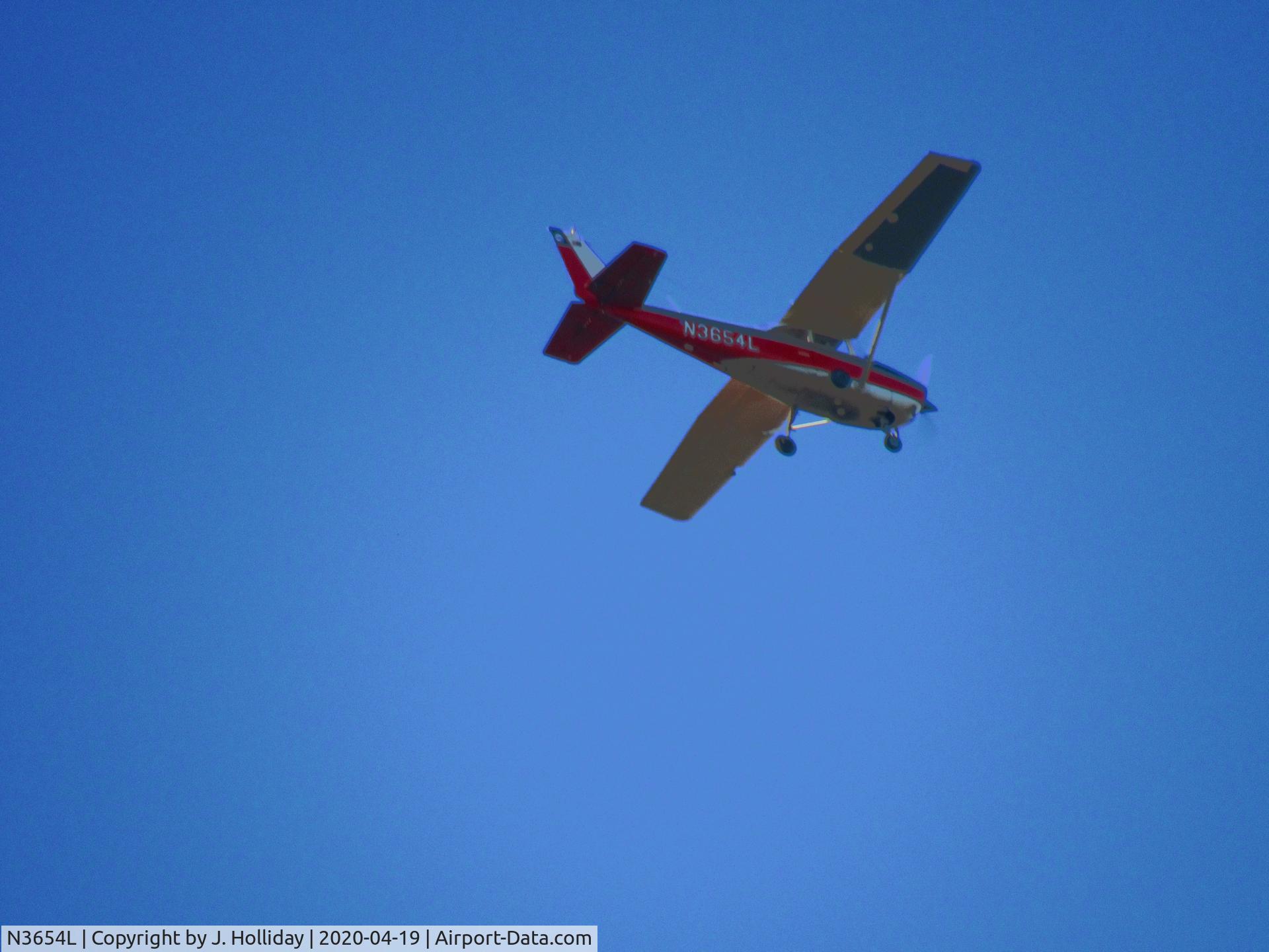 N3654L, 1965 Cessna 172G C/N 17253823, Flight over Tremont, IL 04/19/20