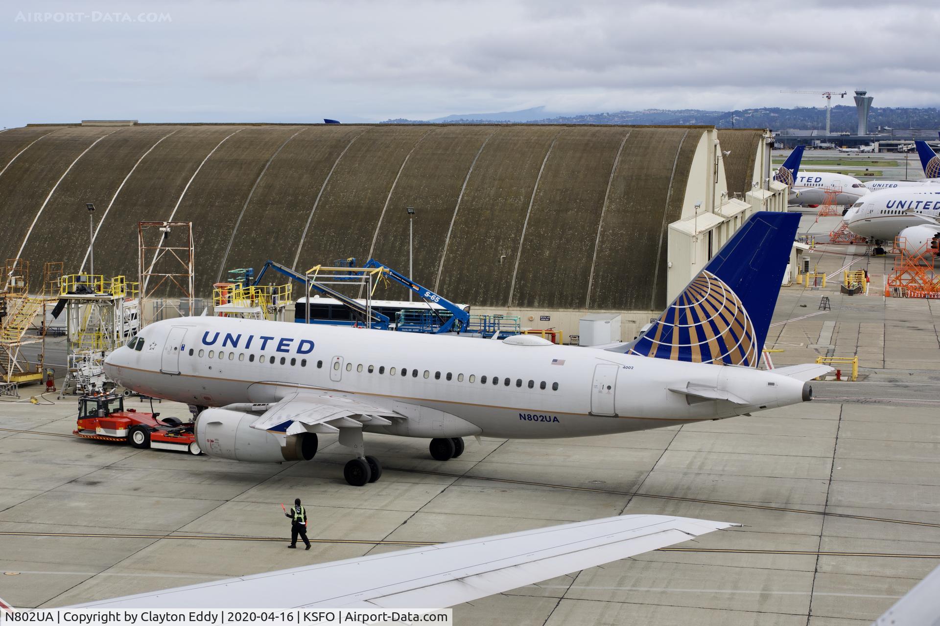 N802UA, 1997 Airbus A319-131 C/N 690, SFO 2020.