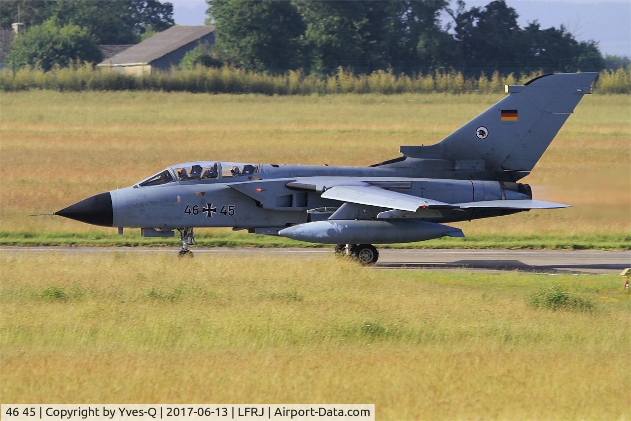 46 45, Panavia Tornado ECR C/N 873/GS278/4345, Panavia Tornado ECR, Take off run rwy 08, Landivisiau Naval Air Base (LFRJ) Tiger Meet 2017