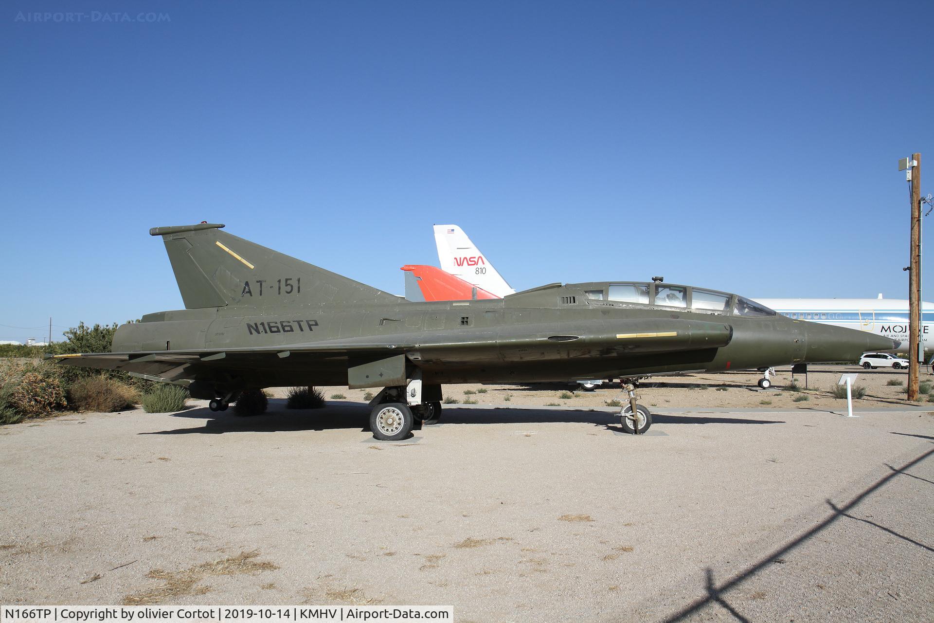 N166TP, 1971 Saab TF-35 Draken C/N 35-1151, now at the airport entrance