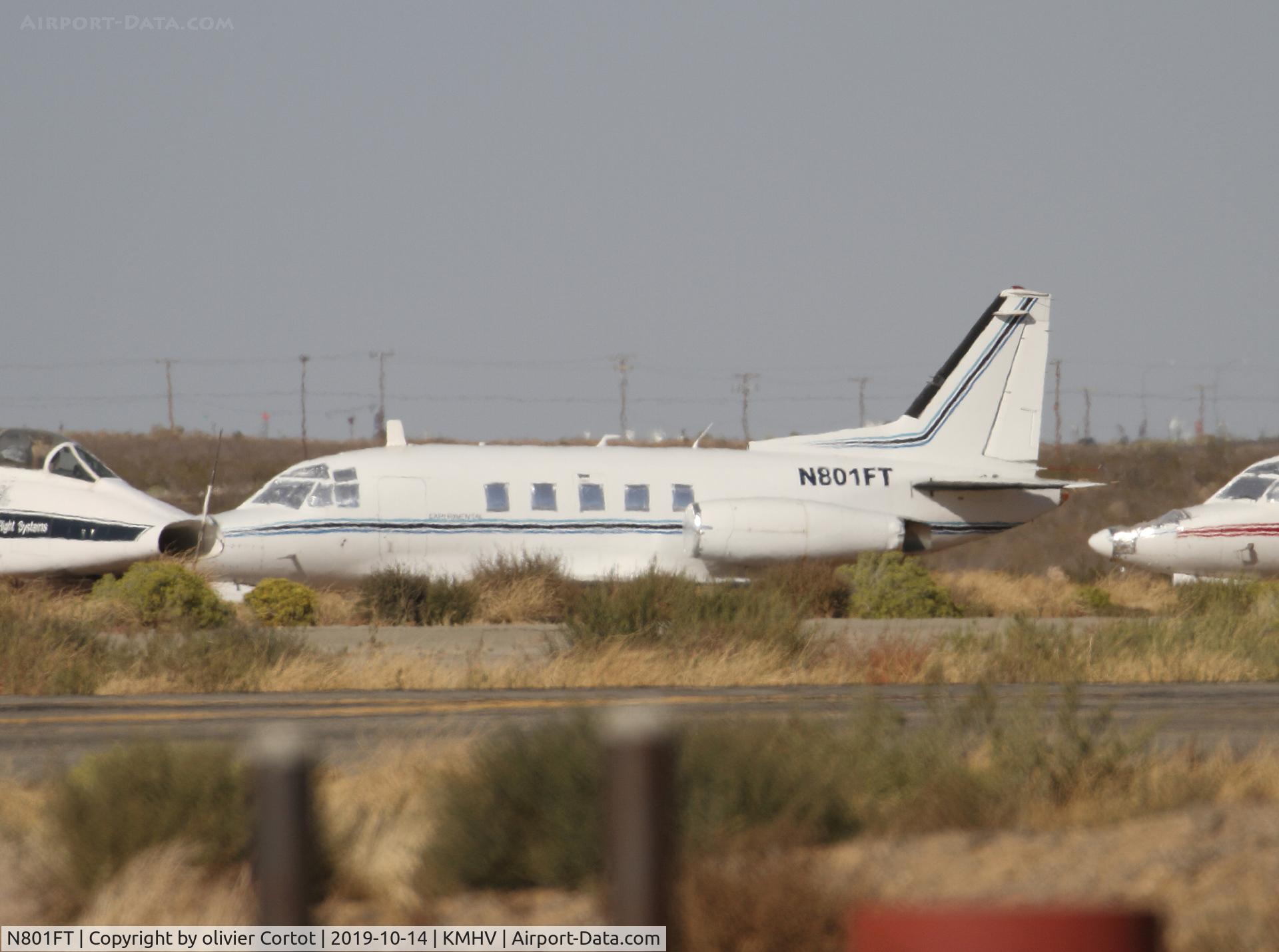 N801FT, 1975 Rockwell International NA-265-80 Sabreliner C/N 380-16, in the heat of the the Mojave desert