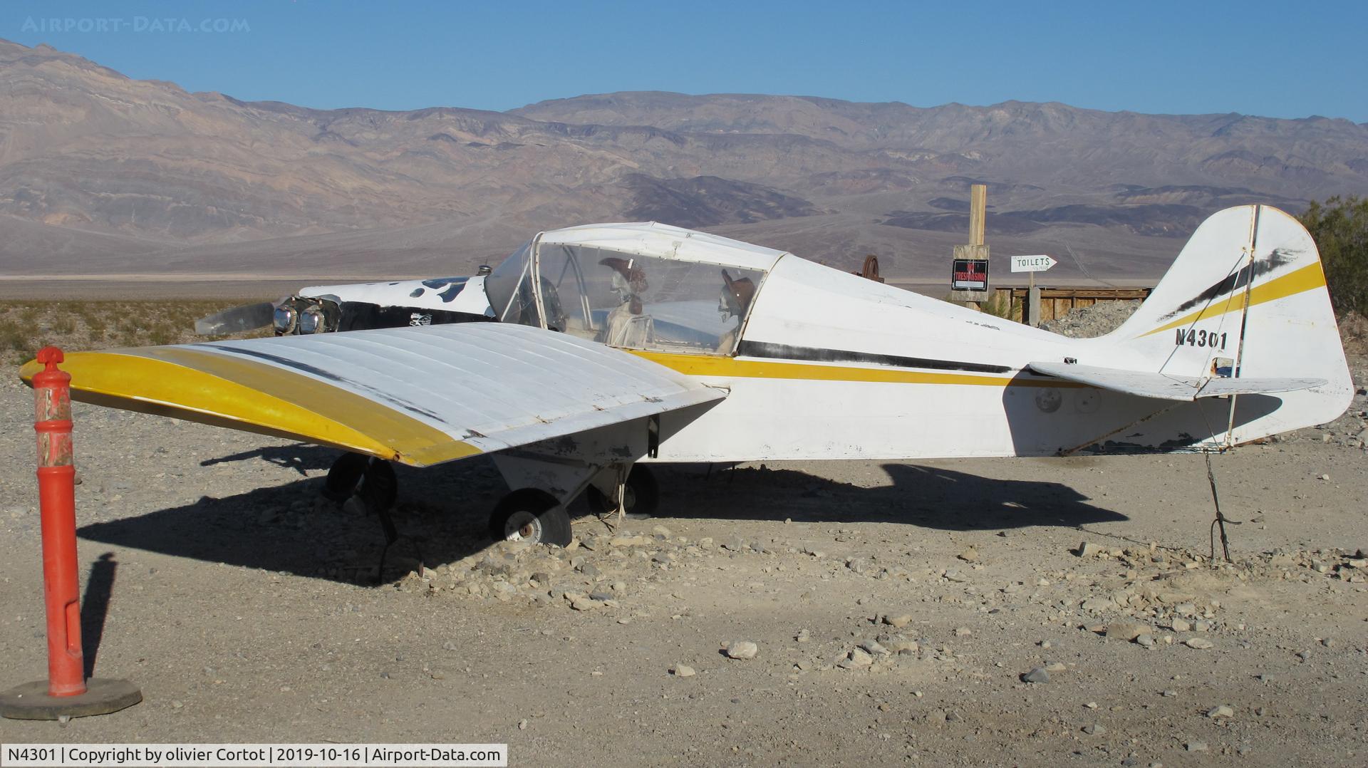 N4301, 1967 Stits SA-6B Flut-r-Bug C/N P2132, Panamint Springs, CA