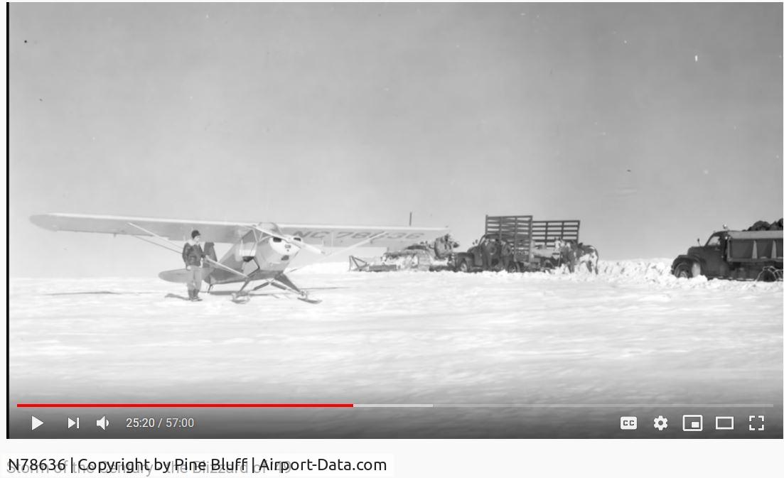 N78636, 1947 Piper PA-11 Cub Special C/N 11-1397, used in WY in the Blizzard of 1949