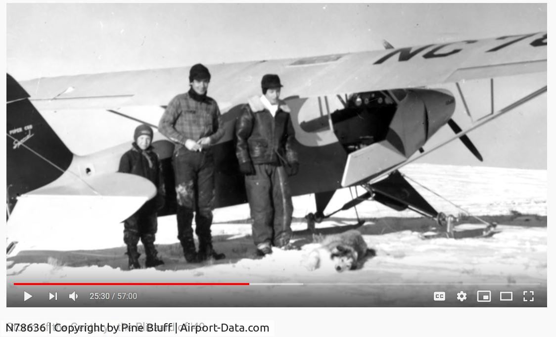 N78636, 1947 Piper PA-11 Cub Special C/N 11-1397, 1949 Blizzard supply drops