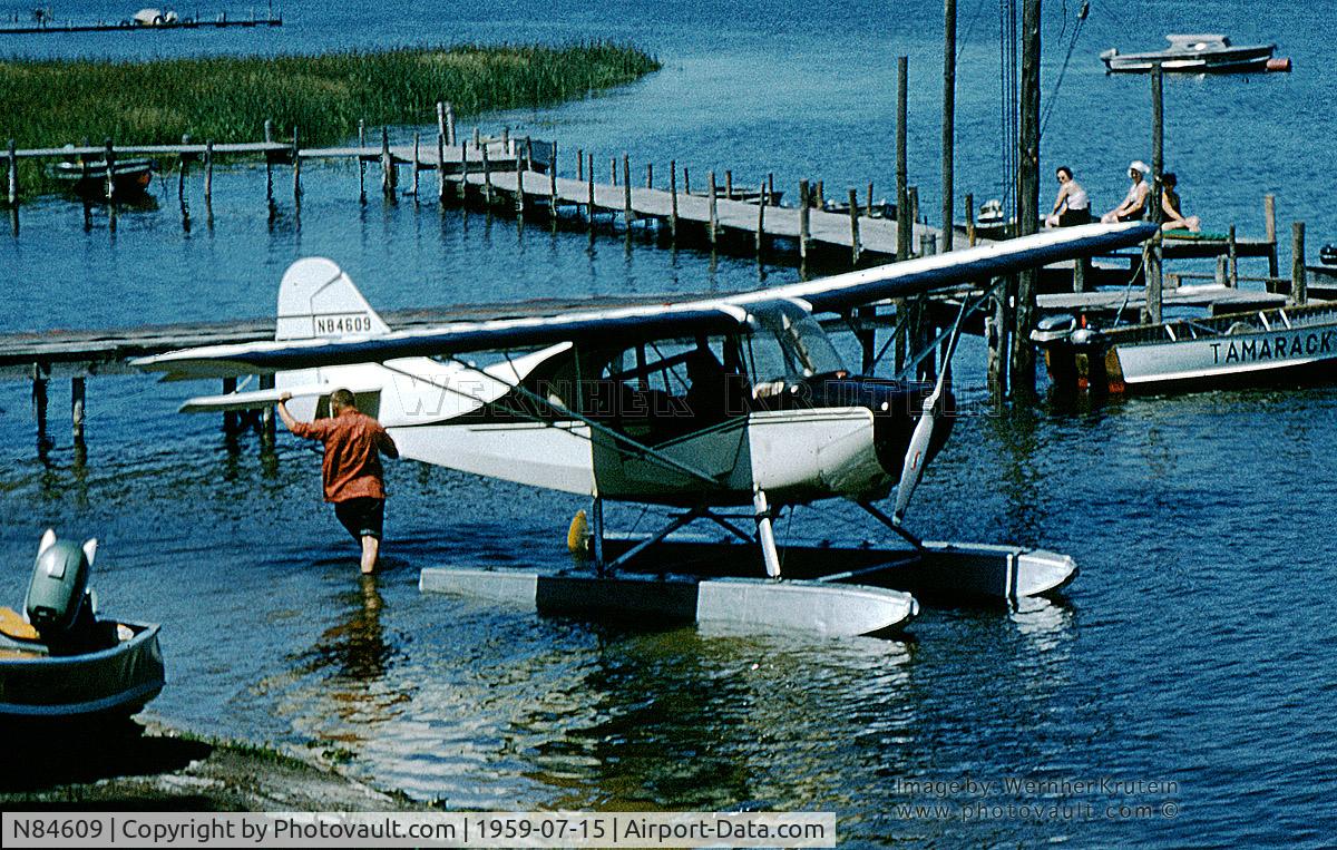 N84609, 1946 Aeronca 7AC Champion C/N 7AC-3316, This is an old image of N84609 taken at Tamarack Island Wilderness Lodge in Ontario Province Canada