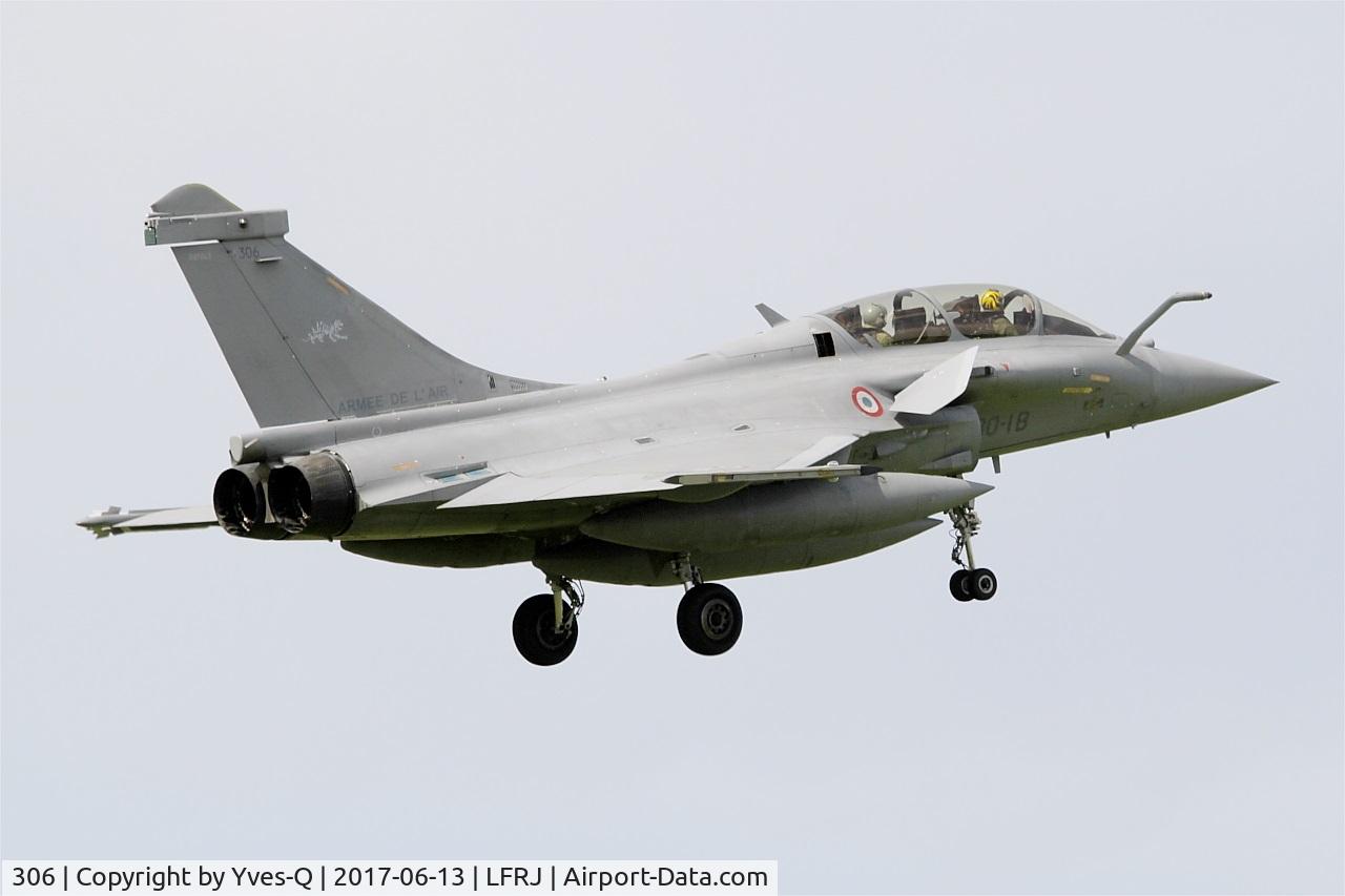 306, Dassault Rafale B C/N 306, Dassault Rafale B, On final rwy 08, Landivisiau Naval Air Base (LFRJ) Tiger Meet 2017