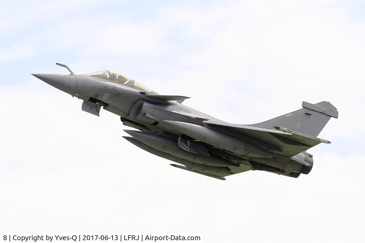 8, Dassault Rafale M C/N 8, Dassault Rafale M, Take off rwy 08, Landivisiau Naval Air Base (LFRJ) Tiger Meet 2017