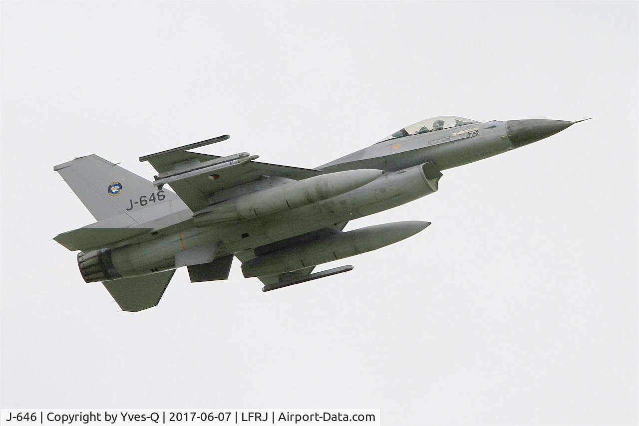 J-646, Fokker F-16AM Fighting Falcon C/N 6D-78, Fokker F-16AM Fighting Falcon, Climbing from rwy 26, Landivisiau Naval Air Base (LFRJ) Tiger Meet 2017