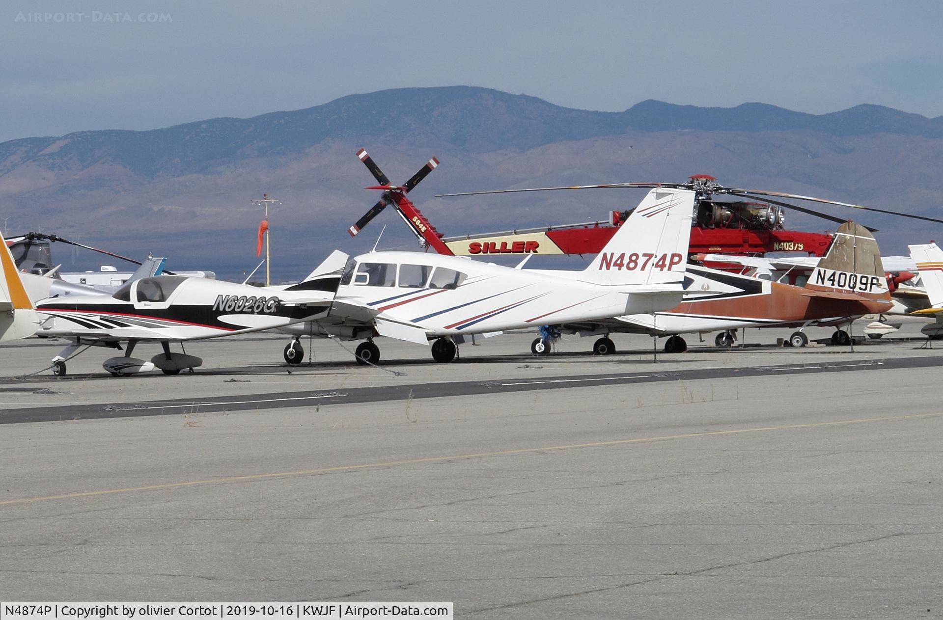 N4874P, 1961 Piper PA-23-250 C/N 27-454, oct 2019