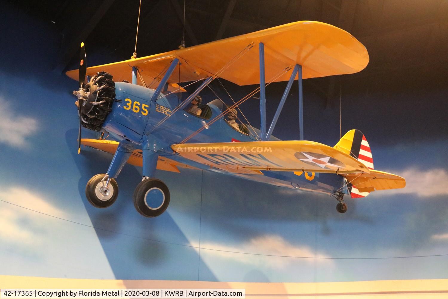 42-17365, 1942 Boeing PT-13D Kaydet (E75) C/N 75-5528, Warner Robins